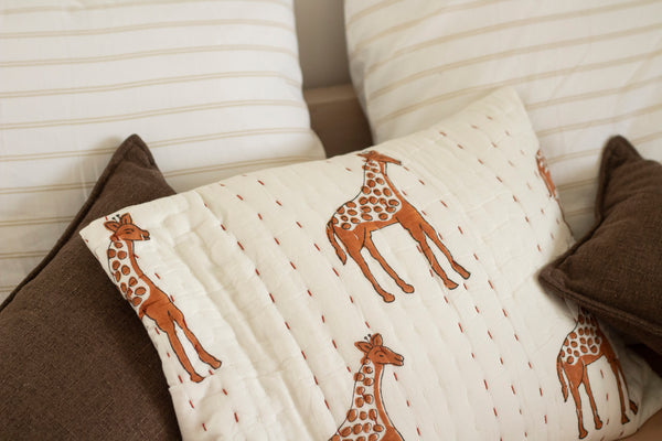 Giraffe Baby Quilt Set