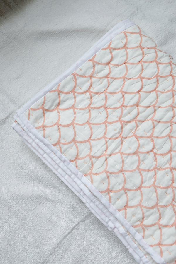 Albatross in Orange Kantha Quilt