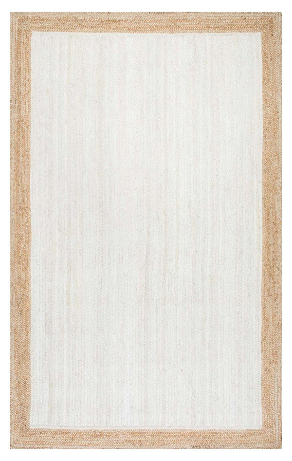 Marrakech White with Single Brown Border